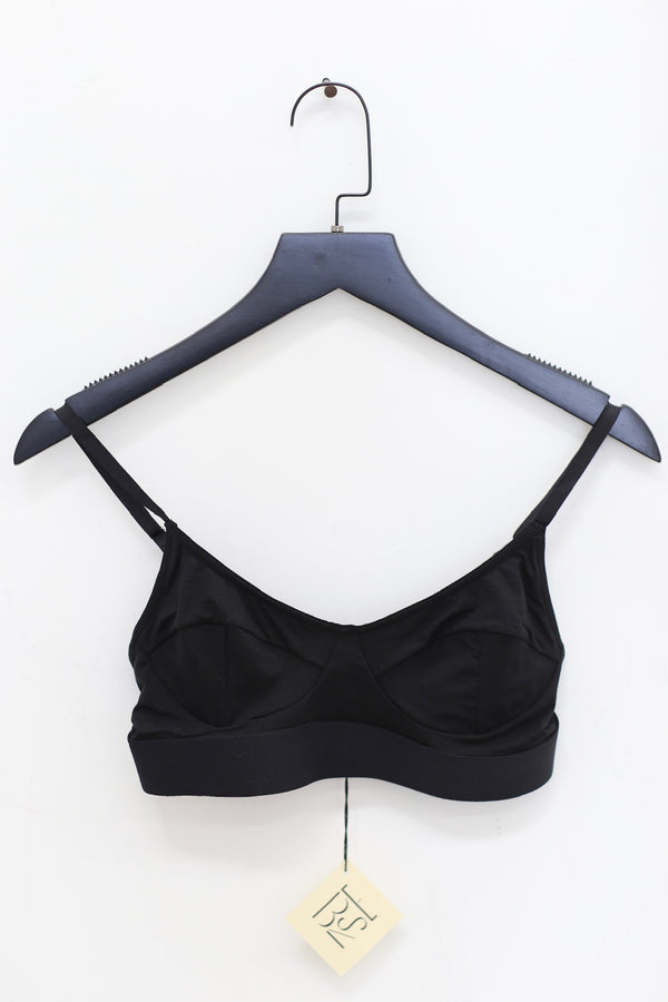 BASERANGE SOFT soft series collection bamboo fiber bamboo cotton bra underwear without steel ring France BAS-BRSO-BL-000-HEI BRSO1 black BRSO-BL-000 24 new upgrade